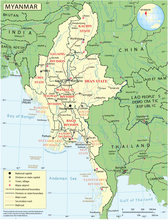 myanmar utm map